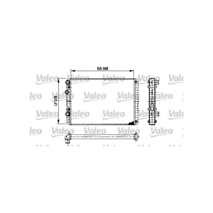 VALEO Kühler, Motorkühlung 730954 für 6N0121253AK