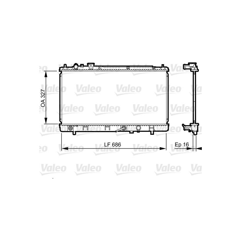 VALEO Kühler, Motorkühlung 735240 für FS7P-15-200A