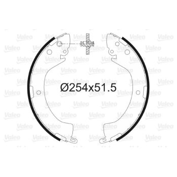 VALEO Bremsbackensatz 564096 für MN186402