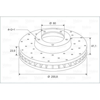 VALEO Bremsscheibe 886592 für 569059
