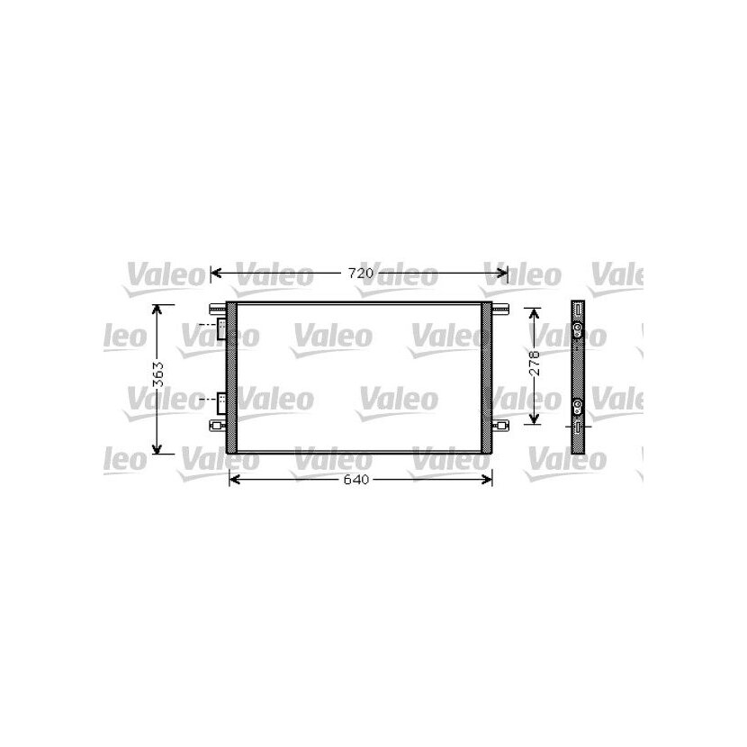 VALEO Kondensator, Klimaanlage 818008 für 7701045346