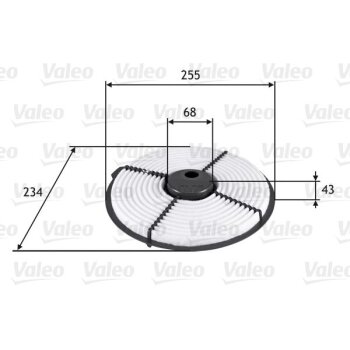VALEO Luftfilter 585704 für 1137586