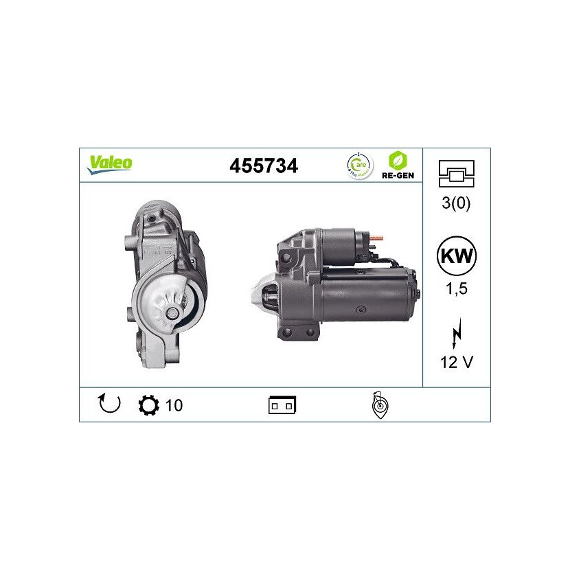 VALEO Starter 455734 für 5802-CV