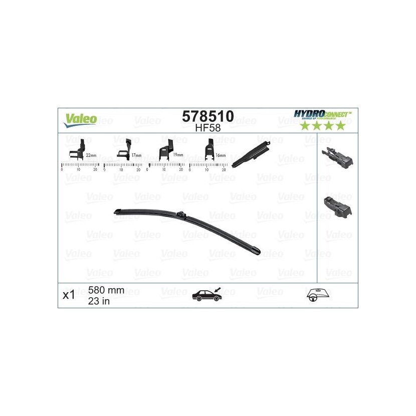 VALEO Wischblatt 578510 für 50516542