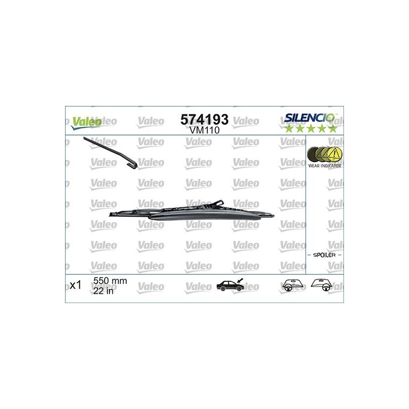 VALEO Wischblatt 574193 für 4B0955427