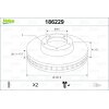 VALEO Bremsscheibe 186229 für 40206-00QAJ