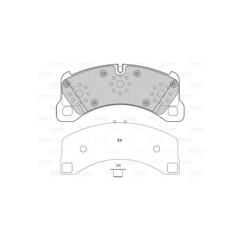 VALEO Bremsbelagsatz, Scheibenbremse 601539 für 958 351 939 30