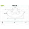 VALEO Bremsscheibe 186839 für 34 21 1 160 809