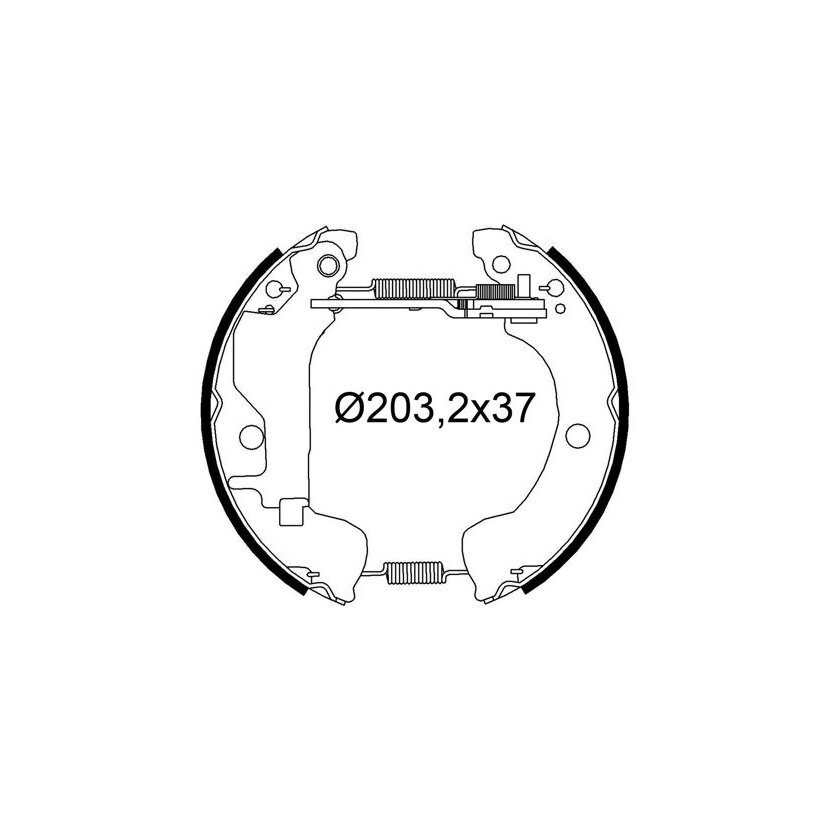 VALEO Bremsbackensatz 554922