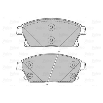 VALEO Bremsbelagsatz, Scheibenbremse 601070 für 1605135