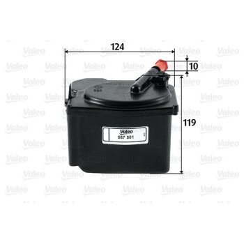VALEO Kraftstofffilter 587501 für 13327804958