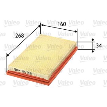 VALEO Luftfilter 585359 für 1780102080