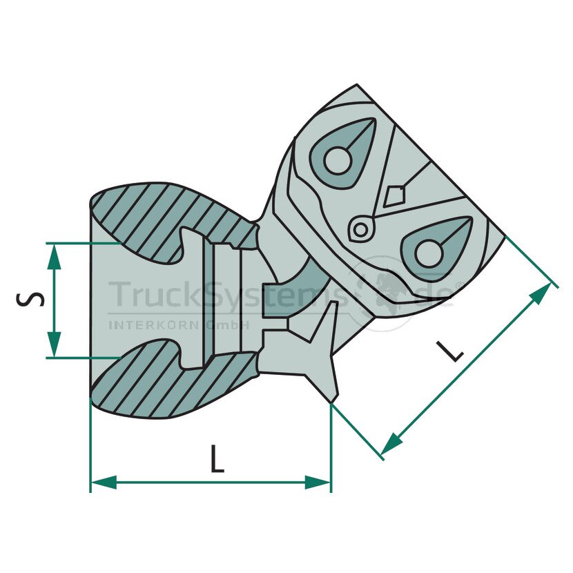 Kongsberg ABC Winkel, 45°, regular - 92050045