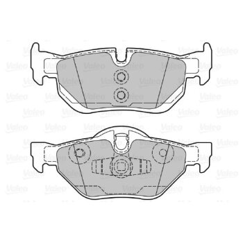 VALEO Bremsbelagsatz, Scheibenbremse 598703 für 34...