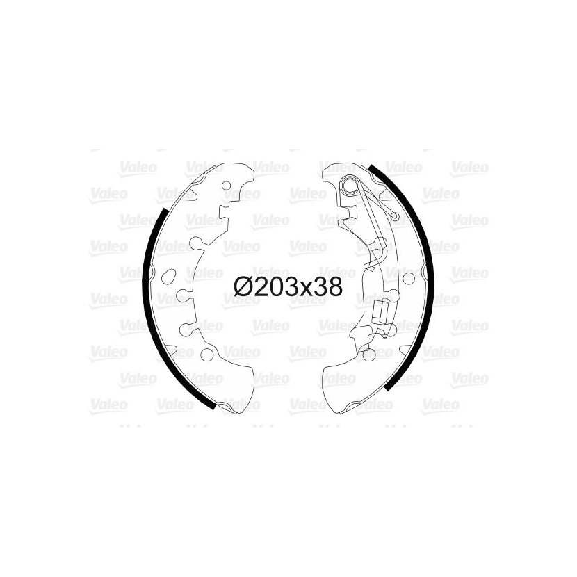 VALEO Bremsbackensatz 564083 für 77362449