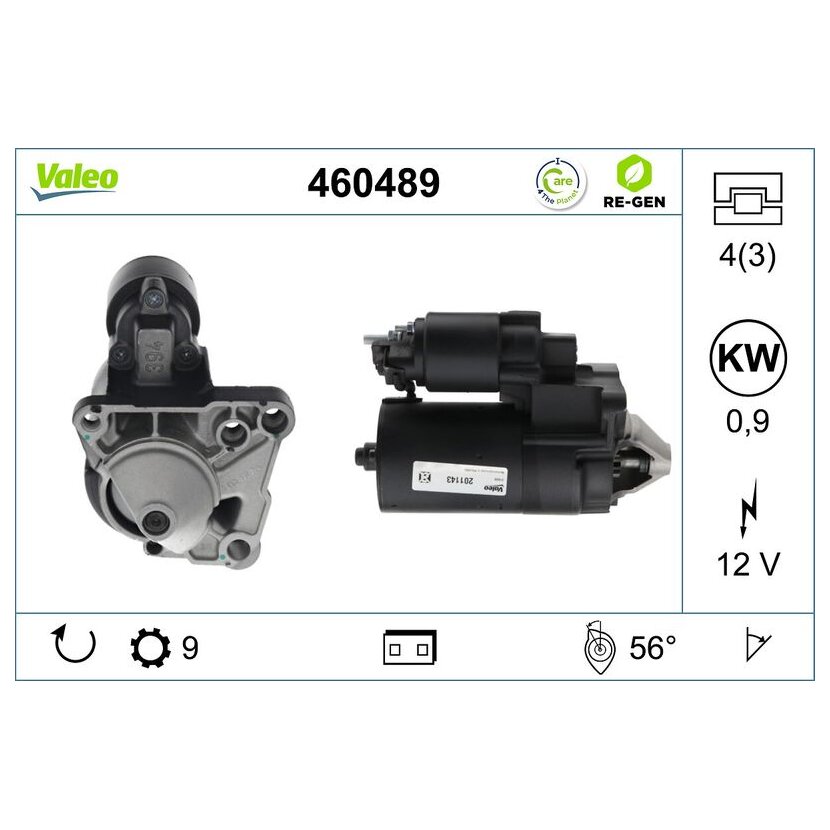 VALEO Starter 460489 für 23300-00Q1D