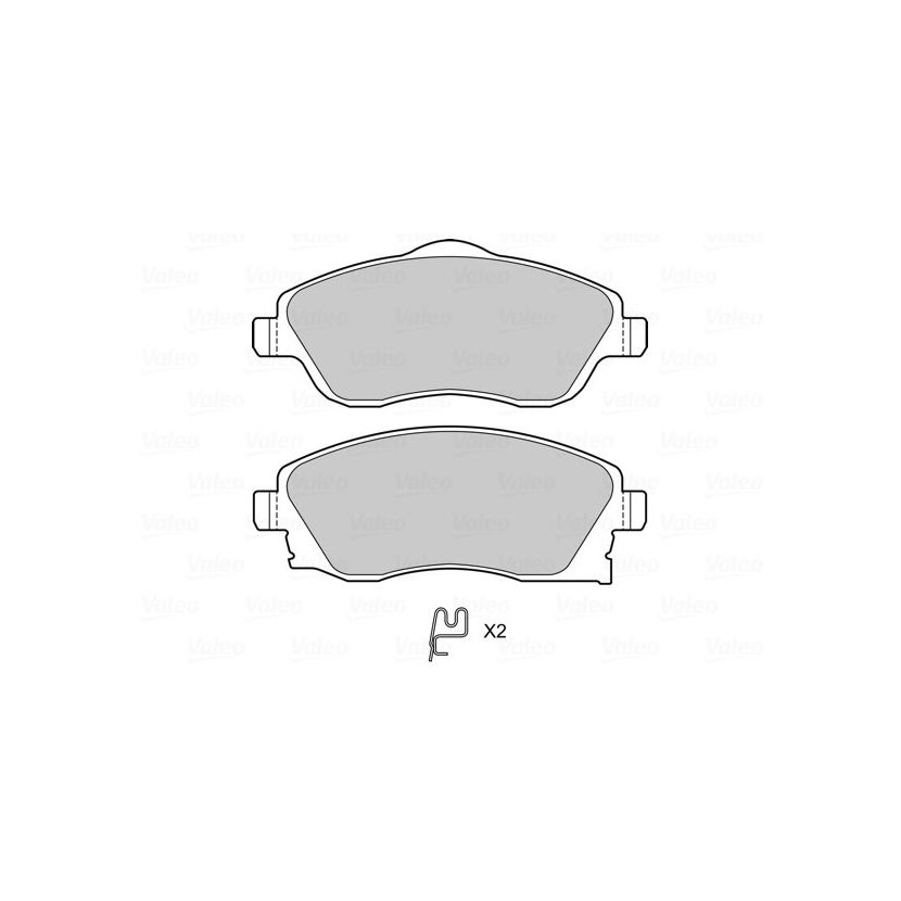VALEO Bremsbelagsatz, Scheibenbremse 601704 für 1605081