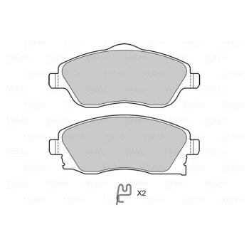 VALEO Bremsbelagsatz, Scheibenbremse 601704 für 1605081