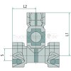 Kongsberg ABC 4-Wege Block, vierfach heavy duty - 92060061