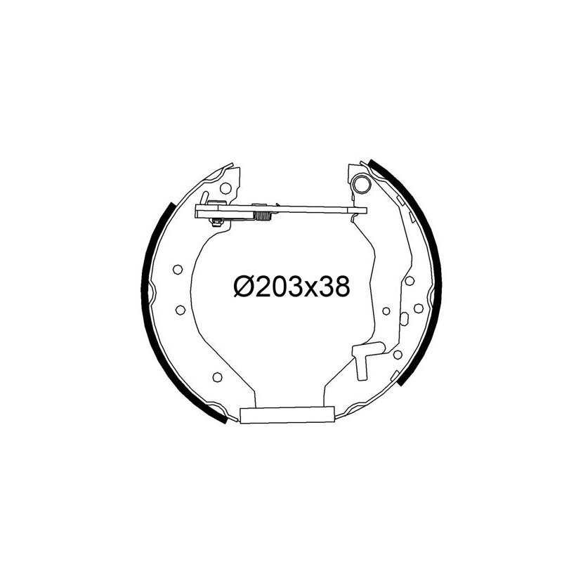 VALEO Bremsbackensatz 554972