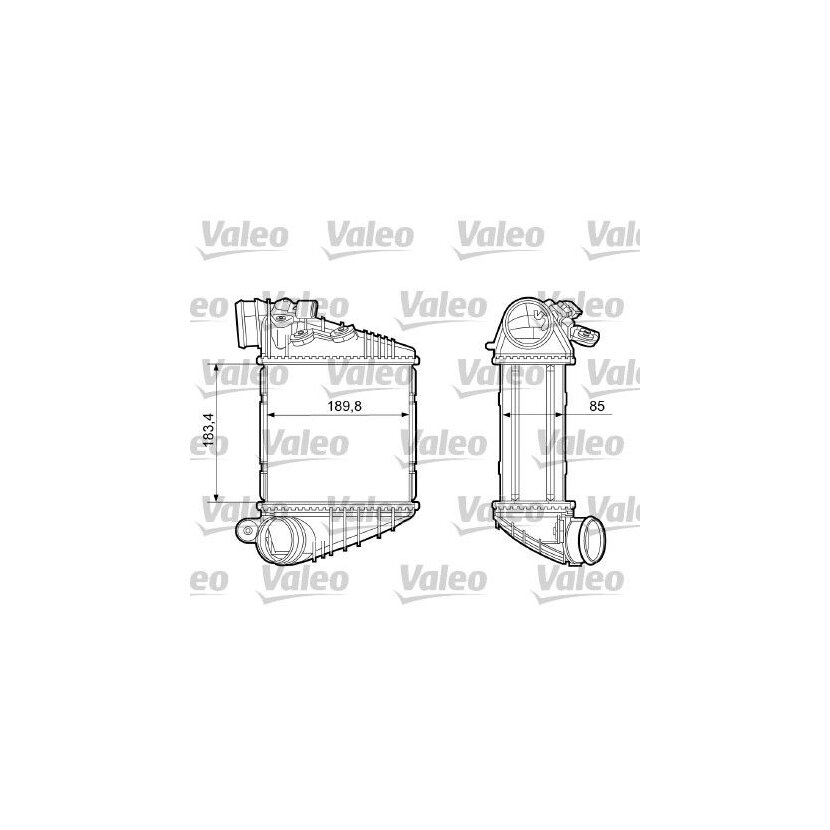 VALEO Ladeluftkühler 817205 für 1J0145803C