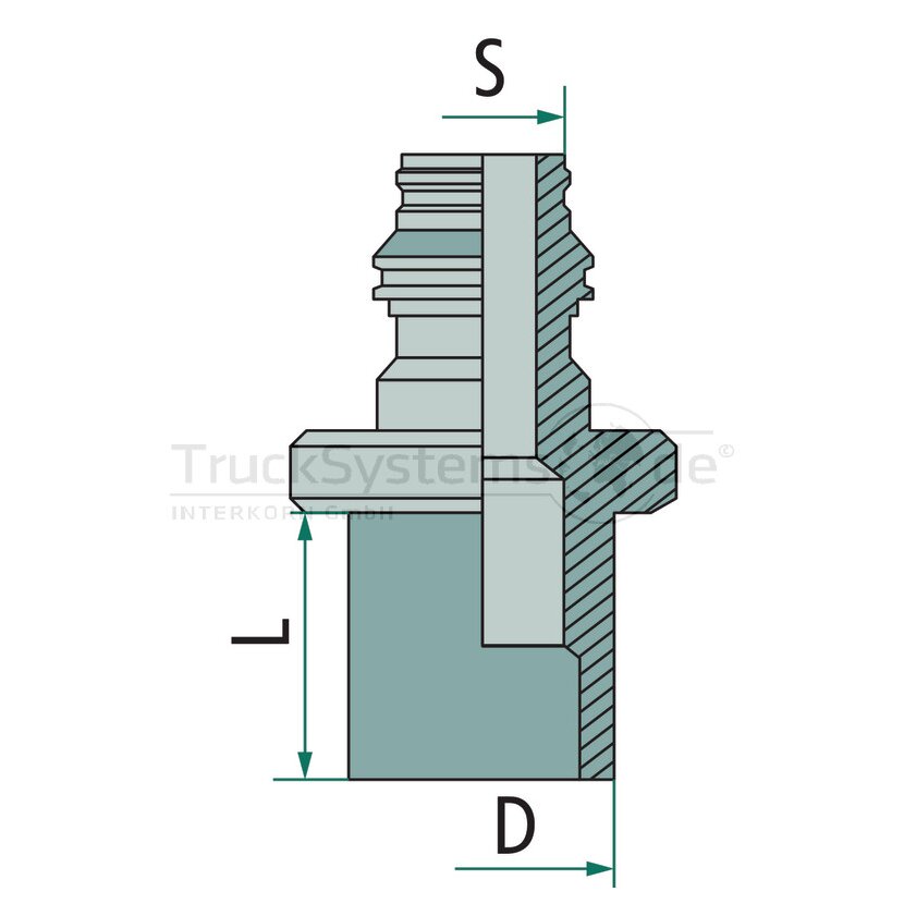 Wabco 8937700172 Abc Anschluss- Schottstutzen - 93351218