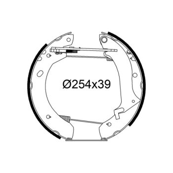 VALEO Bremsbackensatz 554962