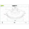 VALEO Bremsscheibe 186877 für 43512-12620