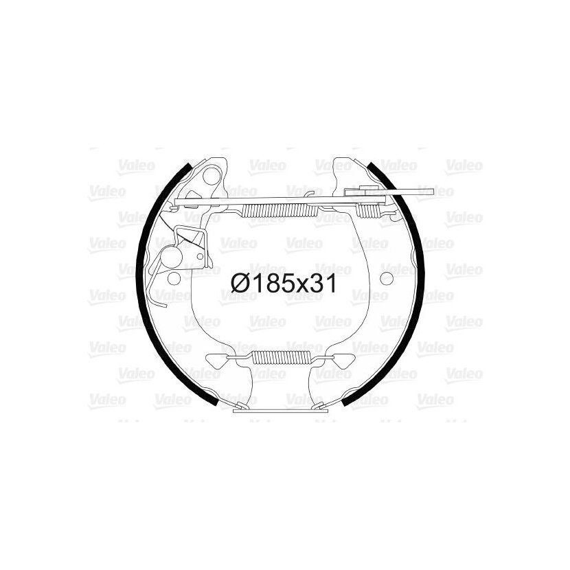 VALEO Bremsbackensatz 554806