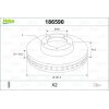 VALEO Bremsscheibe 186590 für 46401356