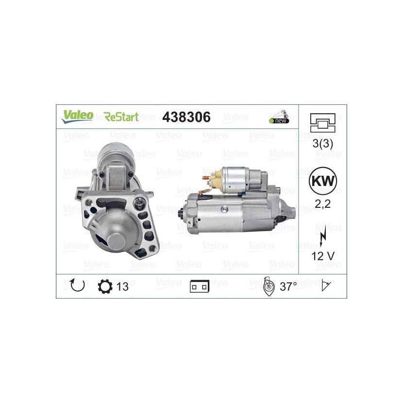 VALEO Starter 438306 für 30659576