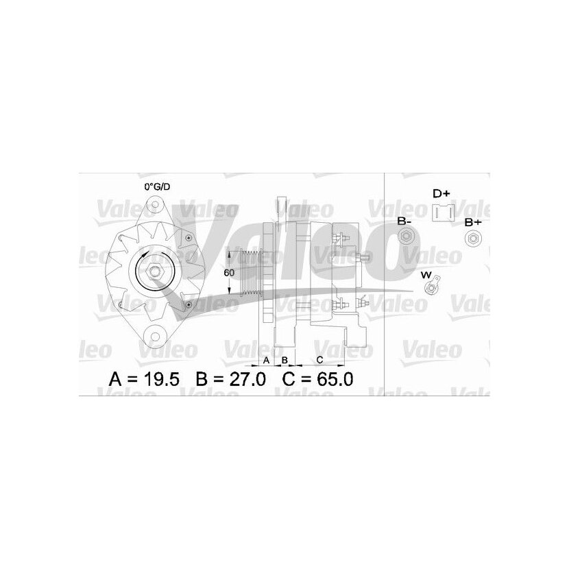 VALEO Generator 436372 für 7700820449