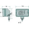 Hella Arbeitsscheinwerfer 12V H3 Eckig - 1GA 005 060-041 - 1GA005060041
