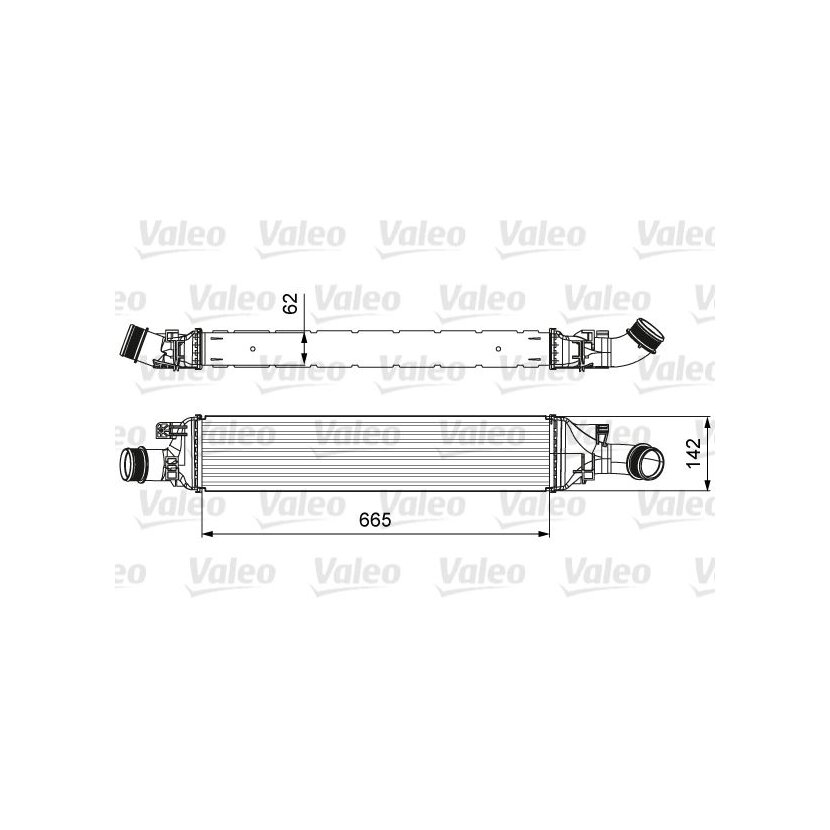 VALEO Ladeluftkühler 818643 für 8U0145803B