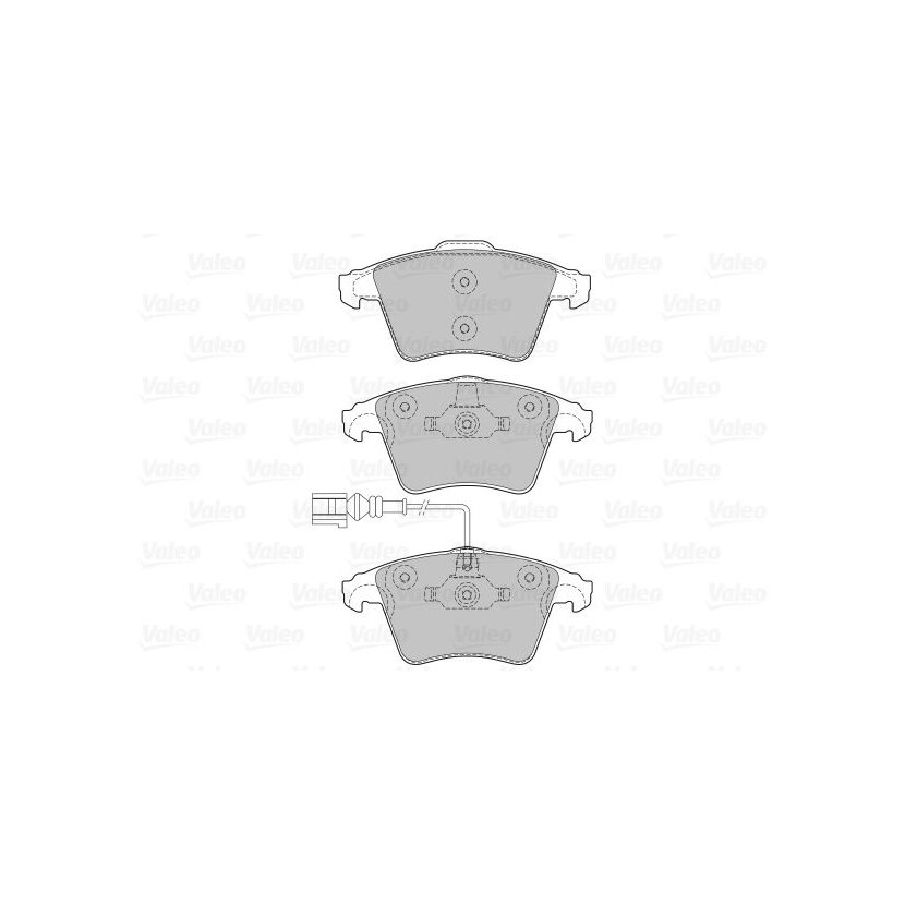 VALEO Bremsbelagsatz, Scheibenbremse 598652 für 7H0698151A
