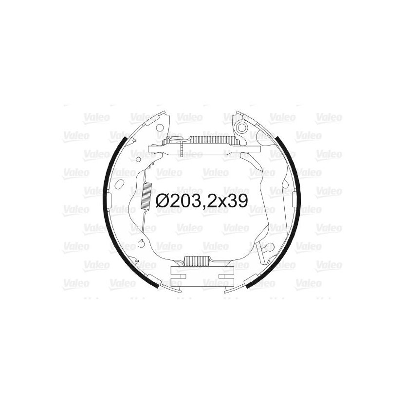 VALEO Bremsbackensatz 554895