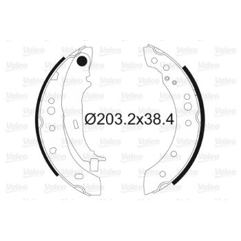 VALEO Bremsbackensatz 564097 für MN186120