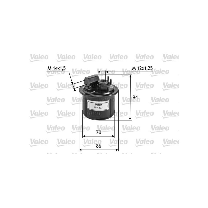 VALEO Kraftstofffilter 587203 für 16010SM4506