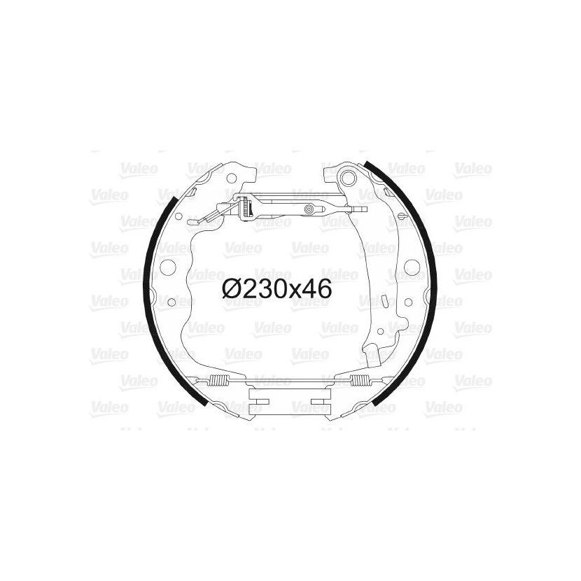 VALEO Bremsbackensatz 554901 für 7701210108