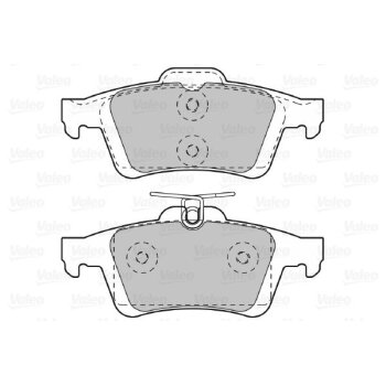 VALEO Bremsbelagsatz, Scheibenbremse 601044 für 1...