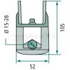HELLA Halter Arbeitsscheinwerfer 15-28Mm - 8HG 990 263-111 - 8HG990263111