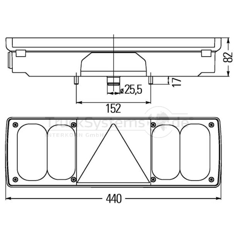 Hella Heckleuchte Links Nes Zr Smlr Easyconni/7-Pol Sdrbbl - 2VP 340 450-451 - 2VP340450451