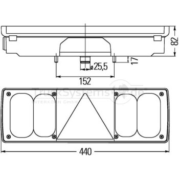 Hella Heckleuchte Links Nes Zr Smlr Easyconni/7-Pol...