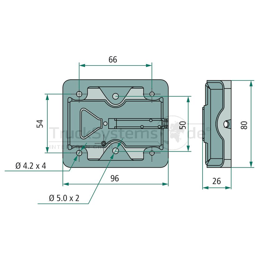 Hella Heckleuchte 12/24V 8Leds - 2VA 980 720-001 - 2VA980720001