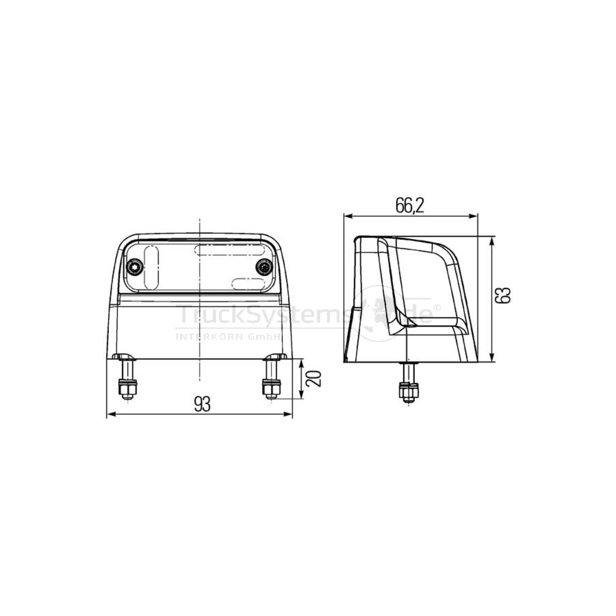 Hella Kennz.-Leuchte 12/24V Led - 2KA 012 271-081 - 2KA012271081