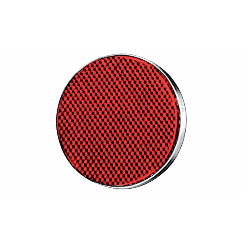 Hella Rückstrahler, hinten, rund Rot D=85Mm Mbodenplatte+M5 X15Mm Gw.Bolzen - 8RA 002 016-111 - 8RA002016111 passend für 51EK-52990