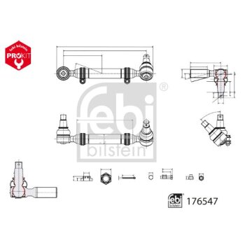 FEBI BILSTEIN Spurstange 176547 für A960 330 11 03