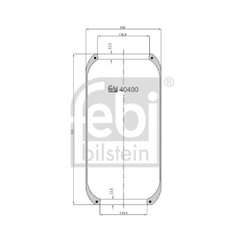 FEBI BILSTEIN Federbalg, Luftfederung 40400 für...