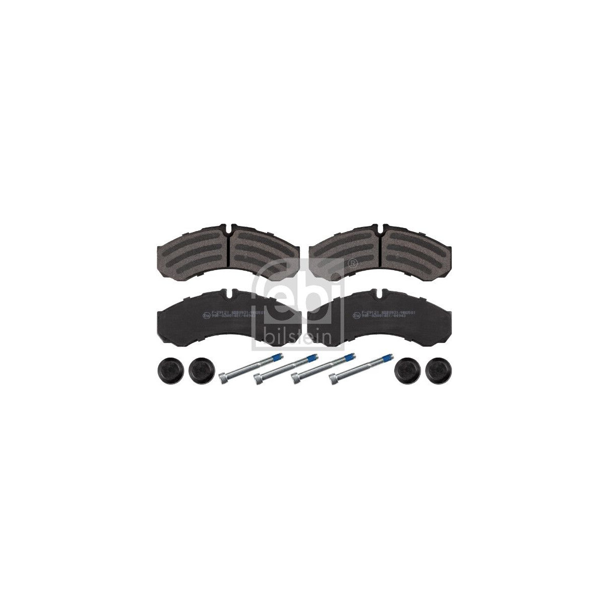 FEBI BILSTEIN Bremsbelagsatz, Scheibenbremse 16704 für 0 0299 5633