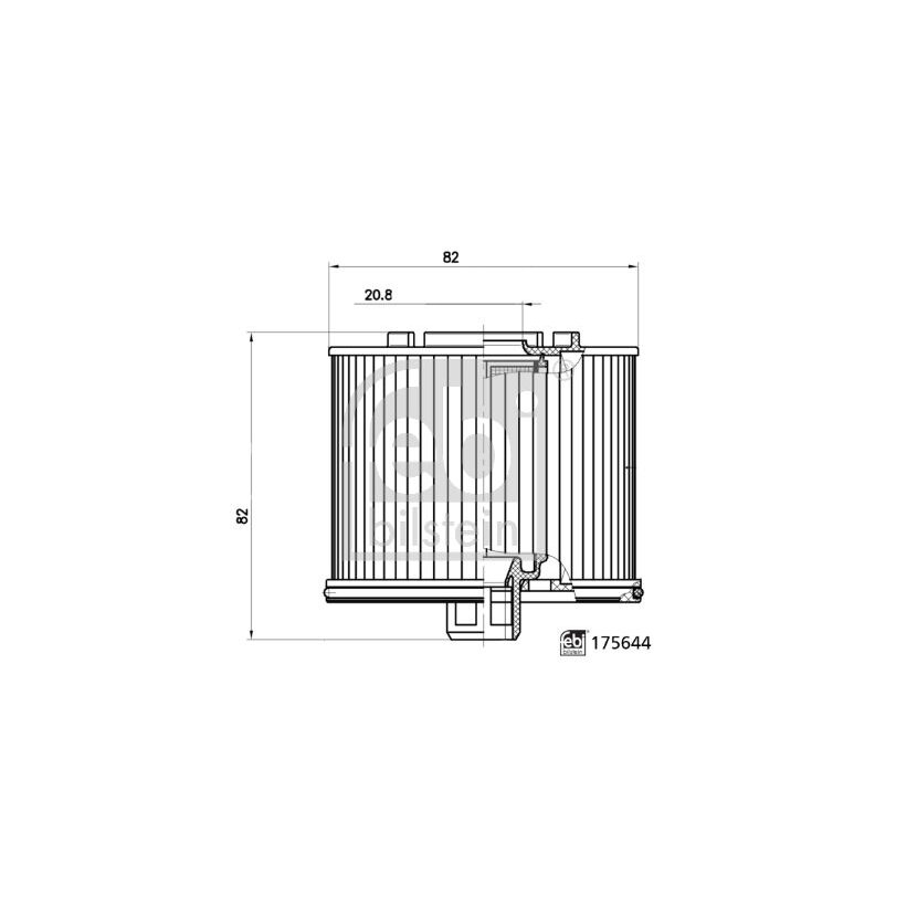 FEBI BILSTEIN Kraftstofffilter 175644 für 98 172 560 80